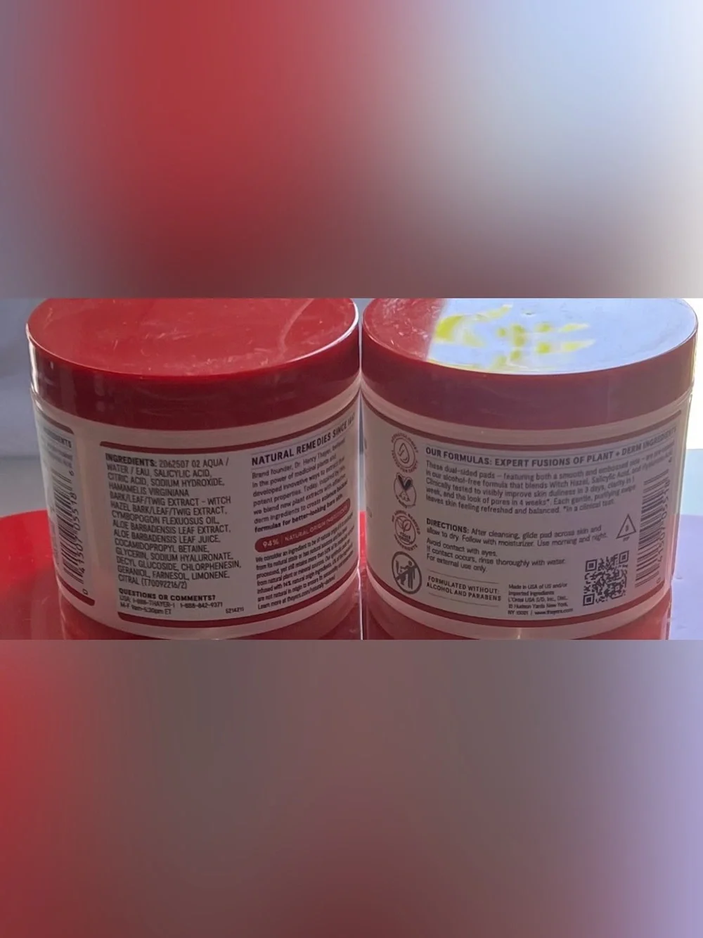 Thayers Blemish Clearing, Pore Refining & Exfoliating Pads X’s 5 Brand New Jars!